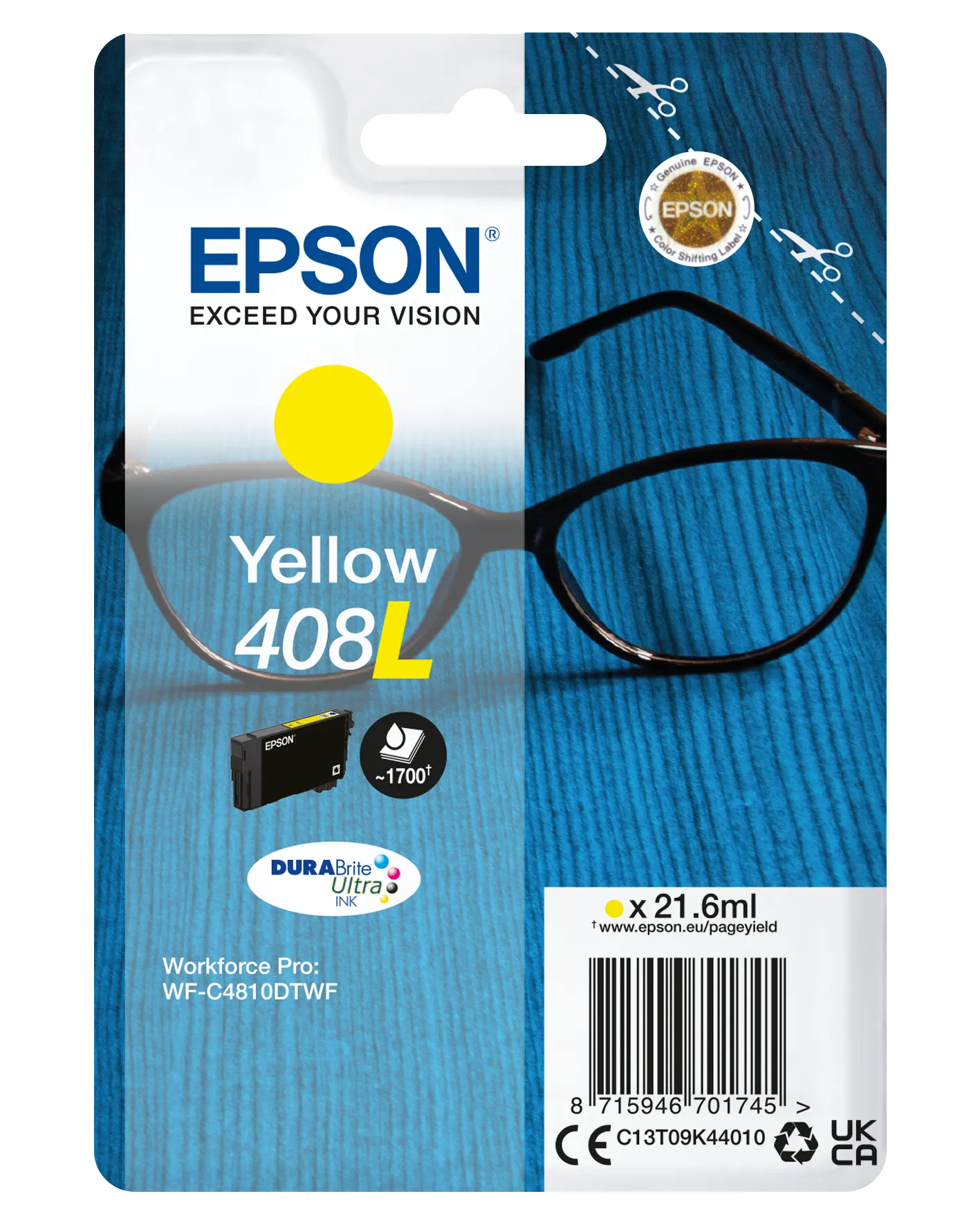 Epson Tintenpatrone 408L Gelb (21,6ml) Epson Tintenpatrone 408L Gelb (21,6ml)