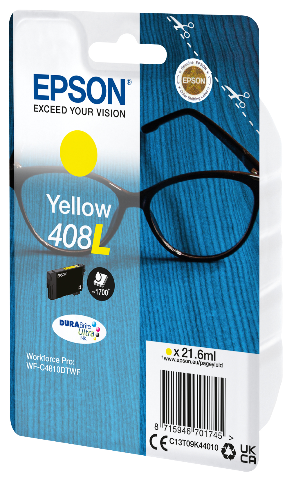 Epson Tintenpatrone 408L Gelb (21,6ml) Epson Tintenpatrone 408L Gelb (21,6ml) – Bild 2