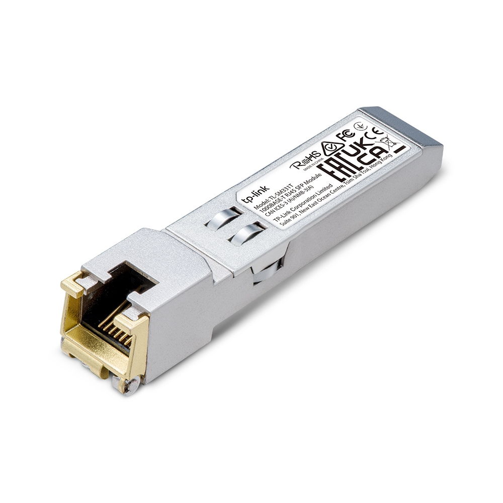 Omada TL-SM331T 1000BASE-T RJ45 SFP Module Omada TL-SM331T 1000BASE-T RJ45 SFP Module