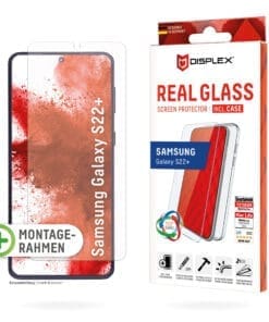 DISPLEX Panzerglas 10H inklusive Handyhülle transparent für Samsung Galaxy S22+