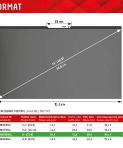 DISPLEX Sichtschutz / Privacy Universal 14 Zoll, 16:9 – Bild 9