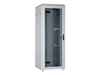DIGITUS 22HE Unique Netzwerkschrank 800x800 mm Glastür Schwarz