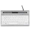 BakkerElkhuizen S-board 840 Tastatur Büro USB QWERTZ Schweiz Hellgrau, Weiß