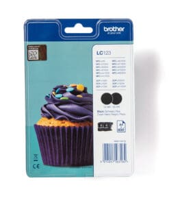 Brother Tintenpatronen LC-123BK Doppelpack Schwarz