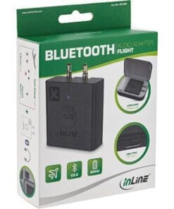 InLine® Flugzeug Bluetooth Audio Transmitter Sender, BT 5.0, aptX HD/LL, Flight Adapter mit Ladecase InLine® Flugzeug Bluetooth Audio Transmitter Sender, BT 5.0, aptX HD/LL, Flight Adapter mit Ladecase – Bild 9