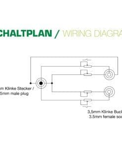 Alternative view of InLine® Slim Audio Y-Kabel Klinke 3,5mm Stecker gewinkelt an 2x Klinke Buchse, mit Lautstärkeregler, 0,25m