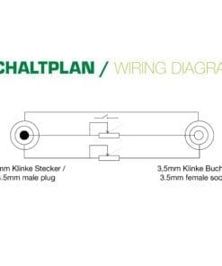 Alternative view of InLine® Slim Audio Kabel Klinke 3,5mm ST gewinkelt / BU, mit Lautstärkeregler, 0,25m