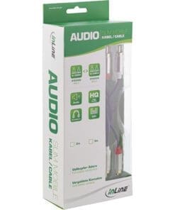 Alternative view of InLine® Slim Audio Kabel 2x Cinch ST/ST, Stereo, 3m