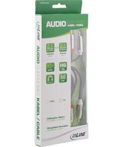 Alternative view of InLine® Slim Audio Kabel 2x Cinch ST/ST, Stereo, 0,5m