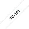 Schriftband TC-101 (lam.) Schwarz auf Farblos 12mm x 7,7m