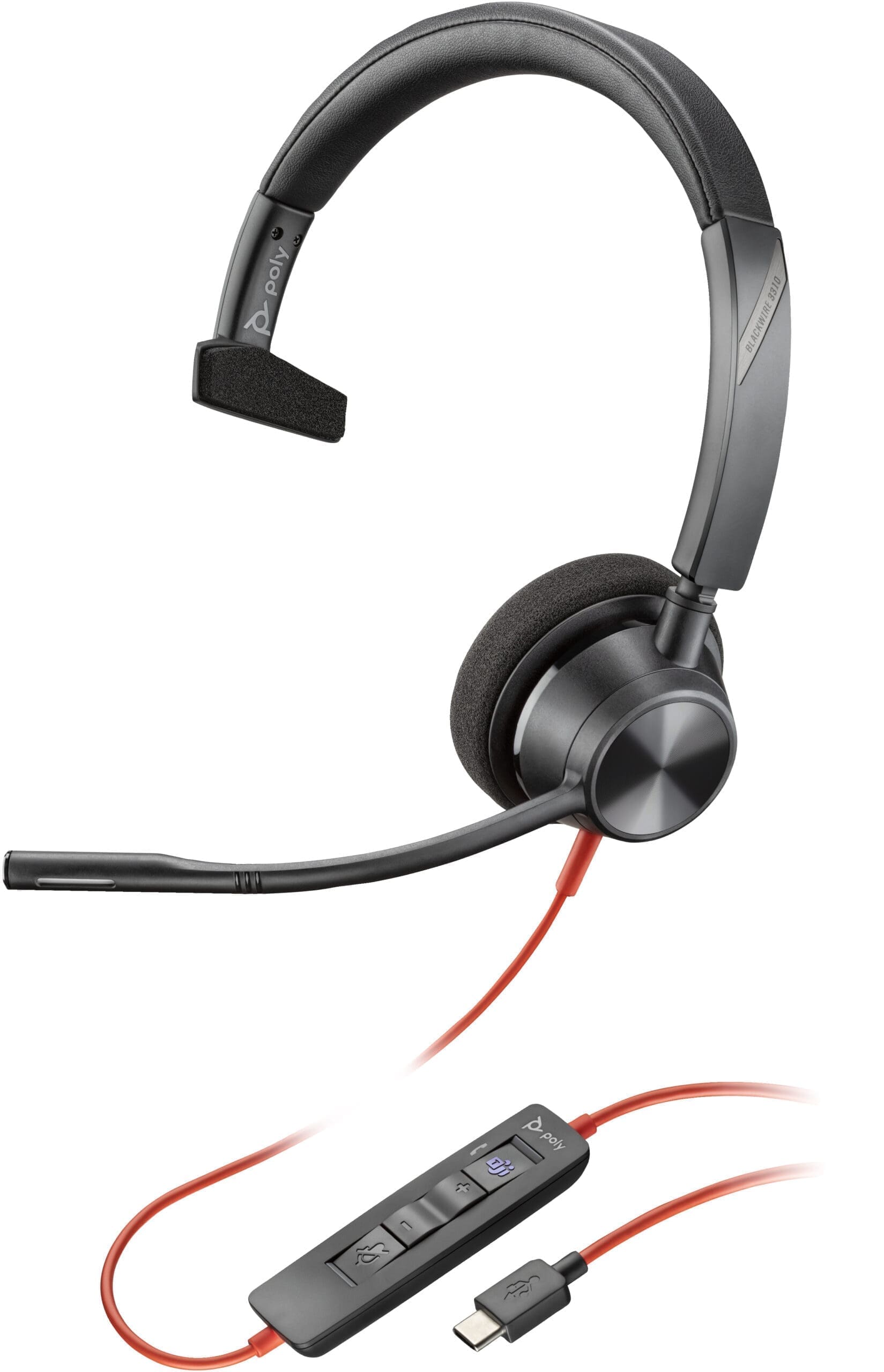 Poly Headset Blackwire C3310 Mono USB-C/A Teams Poly Headset Blackwire C3310 Mono USB-C/A Teams