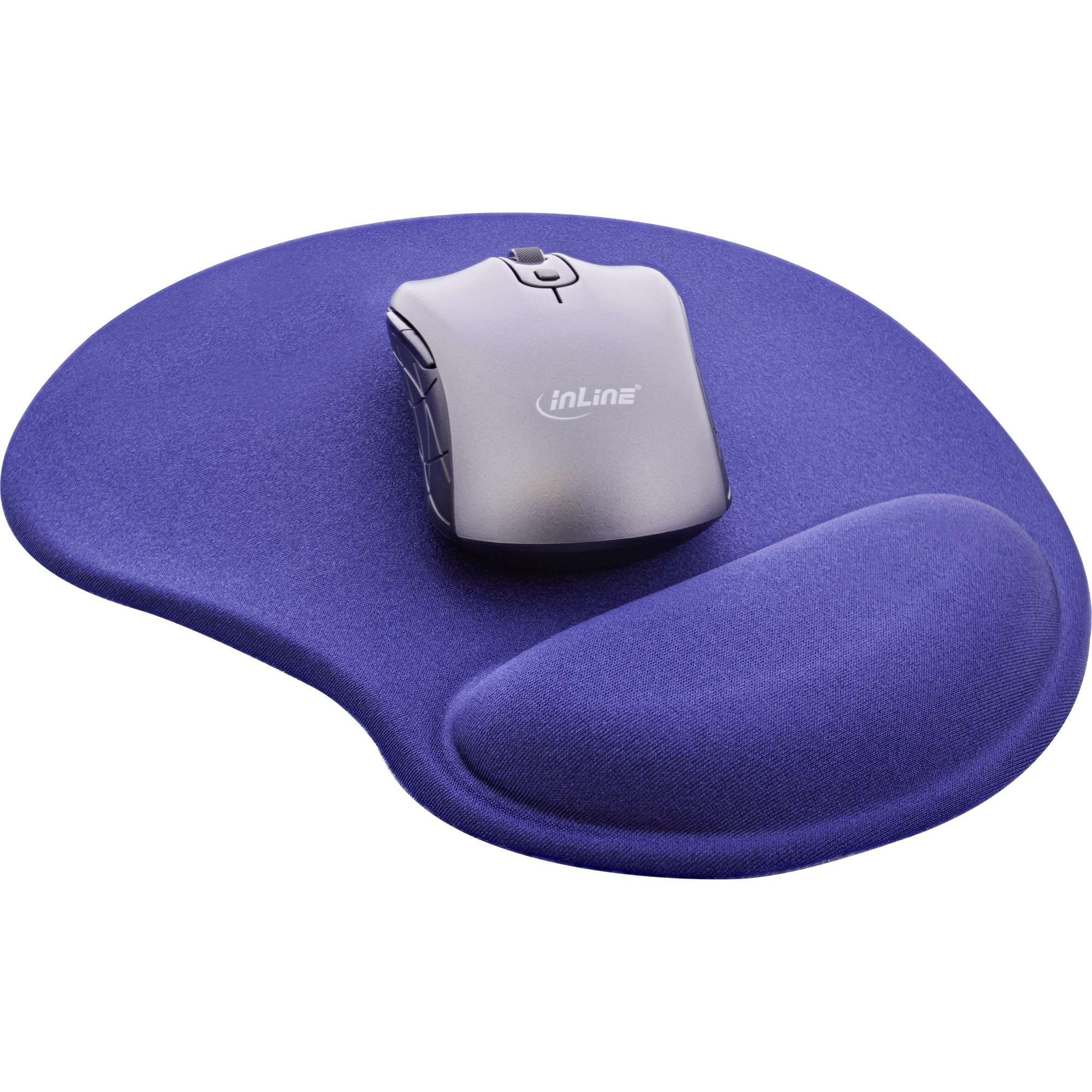 InLine® Maus-Pad, blau, mit Gel Handballenauflage, 230x205x20mm, blau InLine® Maus-Pad, blau, mit Gel Handballenauflage, 230x205x20mm, blau – Bild 2