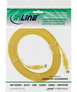 InLine® Patchkabel flach, U/UTP, Cat.6, gelb, 1m, gelb InLine® Patchkabel flach, U/UTP, Cat.6, gelb, 1m, gelb – Bild 4