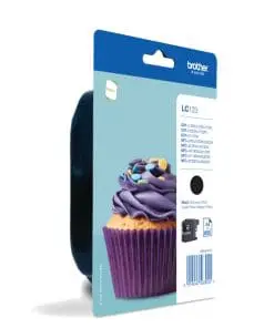 Brother Tintenpatronen LC-123BK Doppelpack Schwarz