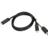Targus ACC1135GLX USB Kabel USB 3.2 Gen 1 (3.1 Gen 1) 1,8 m USB C Schwarz Zukunftssichere Standards und High-End-Qualität flexible Lösung für Ihr Netzwerk.<br><br>- Vorteil: Abwinkelbares und schlankes Design – das Kabel lässt sich mühelos in engen Räumen und um Ecken verlegen<br>- Eigenschaften: Übertragungsgeschwindigkeit 10 Gbit/s und Frequenz 500 MHz<br>- Einsatzbereich: Ideal für Rechenzentren, High-Density-Lösungen und Homeoffices<br>- PoE+ bereit<br><br>Die DIGITUS® abwinkelbaren Slim Patchkabel zeichnen sich durch ihren geringen Außendurchmesser und ein hochflexibles, abwinkelbares Tülle aus. Das abwinkelbare und schlanke Design ermöglicht eine vielseitige Verwendung und eine mühelose Installation – selbst in beengten Bereichen oder um Ecken. Zudem werden die DIGITUS® abwinkelbaren Slim Patchkabel gemäß den Standards ISO/IEC 11801 und DIN EN 50173 CAT 6A gefertigt. Sie gewährleisten, dass die Kabelinstallation den ISO- und EN-Kanalspezifikationen entspricht, und bieten exzellente Leistung im DIGITUS® CAT 6A Verkabelungssystem. Die Performance wurde bis 500 MHz getestet, einschließlich Eigenschaften wie Nahnebensprechen ("NEXT"). DIGITUS® Patchkabel wurden speziell entwickelt, um allen Anforderungen in verschiedenen Einsatzbereichen gerecht zu werden. Jedes Kabel ist mit einem angespritzten, abwinkelbaren Knickschutz mit Zugentlastung ausgestattet. Zusätzlich verfügt die Tülle über einen Rasthebelschutz, der ein Abknicken des Kabels und ein Abbrechen des Rasthebels am Stecker verhindert.