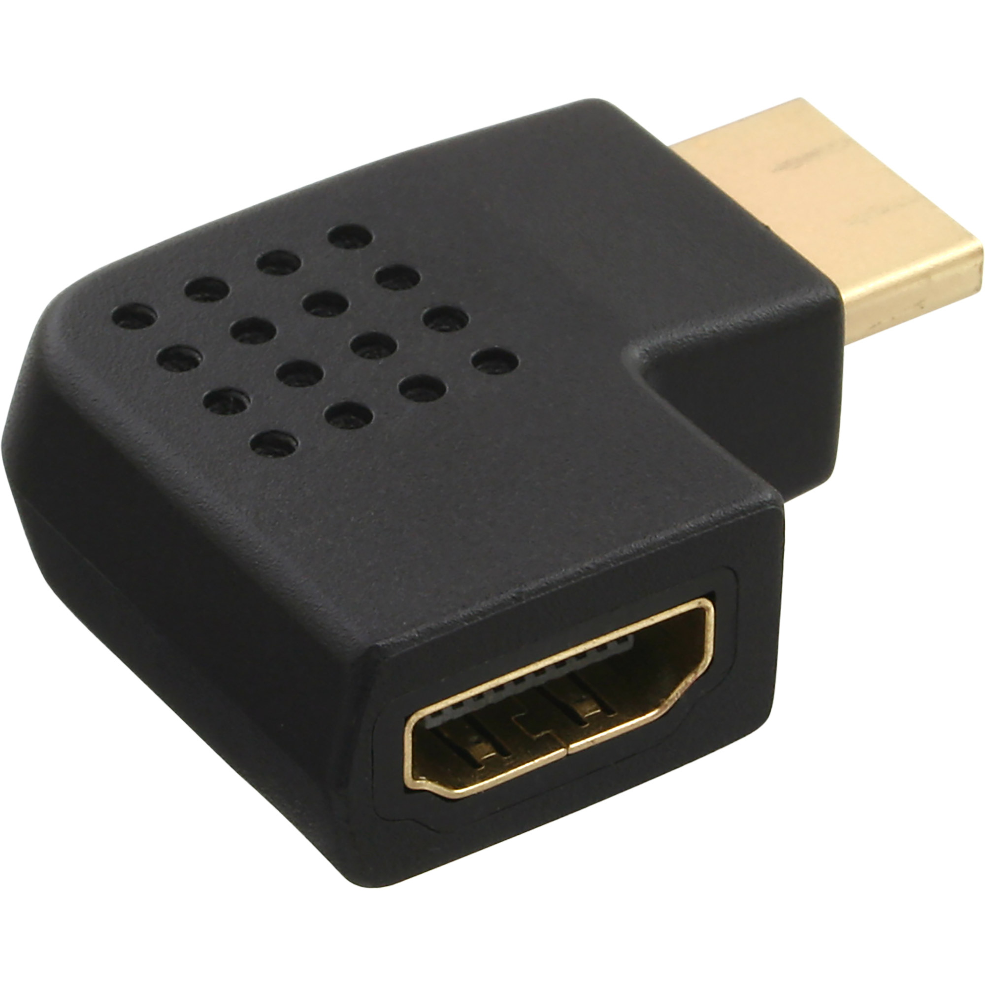® HDMI Adapter, Stecker / Buchse, seitlich links gewinkelt, vergoldete Kontakte, 4K2K kompatibel ® HDMI Adapter, Stecker / Buchse, seitlich links gewinkelt, vergoldete Kontakte, 4K2K kompatibel – Bild 2