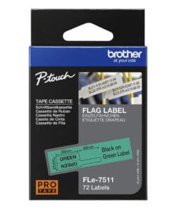 Schriftband FLe-7511 Einzelfähnchen-Etiketten gelb (72 Stück) Schriftband FLe-7511 Einzelfähnchen-Etiketten gelb (72 Stück) – Bild 4