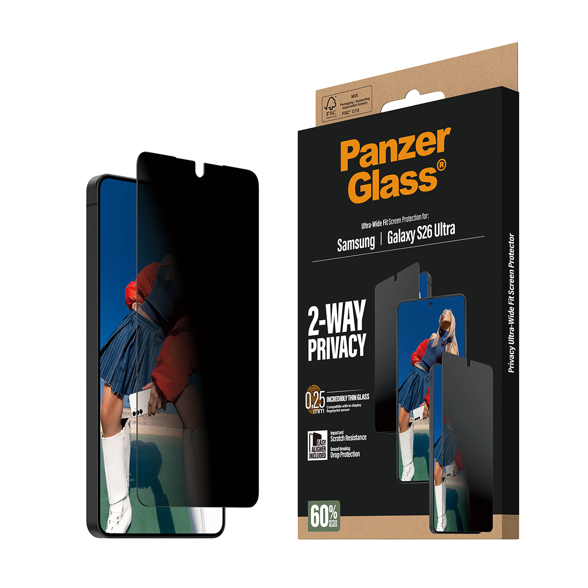 PanzerGlass Privacy Screen Protector Galaxy S26 Ultra UWF PanzerGlass Privacy Screen Protector Galaxy S26 Ultra UWF – Bild 7