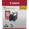 Canon PG585+CL586+GP501 Pixma MG Tinte+Fotopapier blk-col