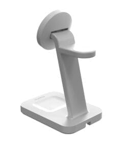Alternative view of mophie Snap+ 3-in-1 Wireless Charge Stand Kopfhörer, Smartphone, Smartwatch Weiß USB Kabelloses Aufladen Schnellladung Drinnen