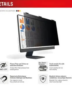 Alternative view of DISPLEX Sichtschutz / Privacy Desktop Uni 24" (16:9)