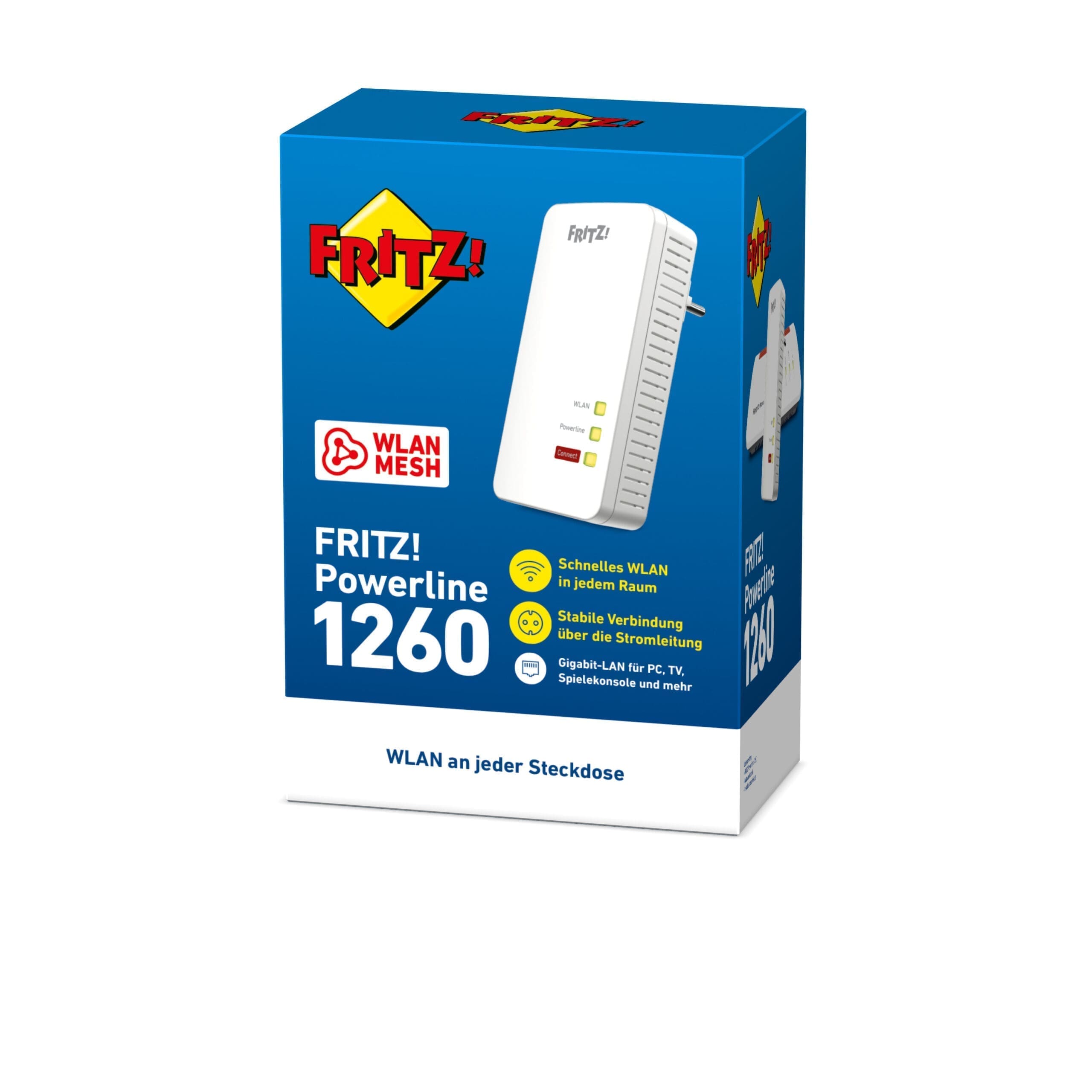 AVM FRITZ!Powerline 1260 WLAN AC Single 1200 MBit AVM FRITZ!Powerline 1260 WLAN AC Single 1200 MBit – Bild 4