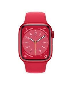 Alternative view of Apple Watch 8 GPS 41mm (PRODUCT)RED Alu Sport Band red
