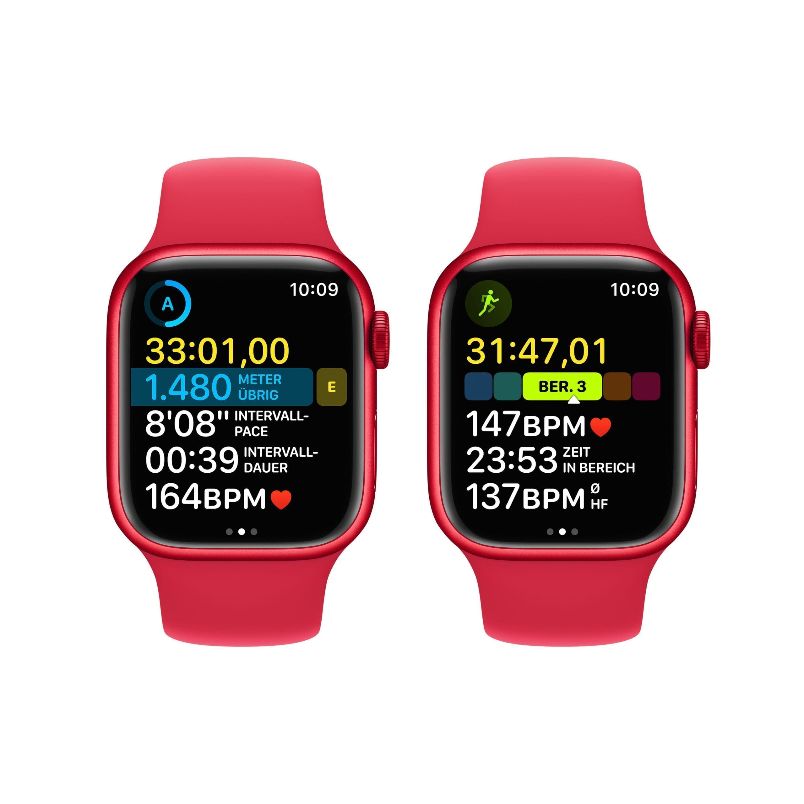 Apple Watch 8 GPS 41mm (PRODUCT)RED Alu Sport Band red Apple Watch 8 GPS 41mm (PRODUCT)RED Alu Sport Band red – Bild 5