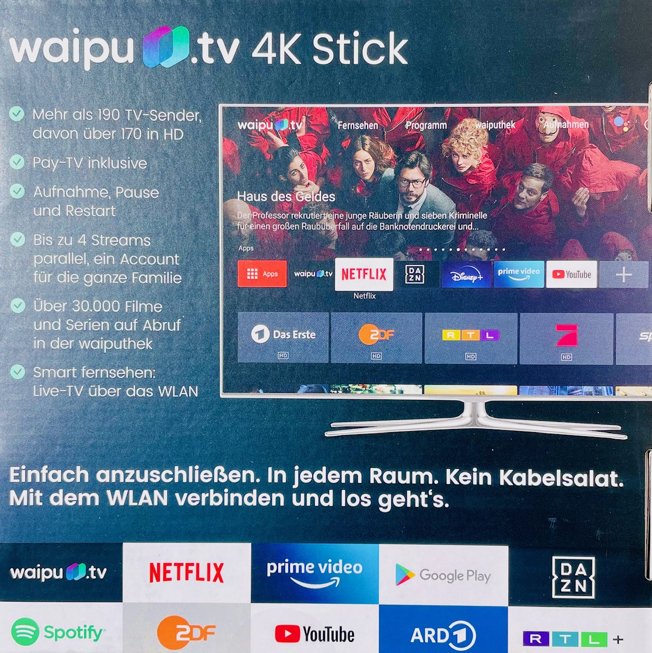 freenet waipu.TV 4K Stick schwarz freenet waipu.TV 4K Stick schwarz – Bild 2