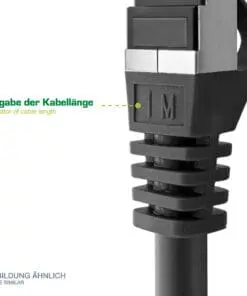Alternative view of InLine® Patchkabel, Cat.6A, S/FTP, TPE (LSZH), CCA, rot, 1m
