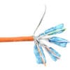 Verlegekabel Cat.6, 250MHz, S/FTP (PiMf), CU, AWG23, halogenfrei, 100m, orange