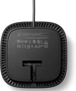 HP USB-C Dockingstation G5 100W Seien Sie mit nur einem Kabel schnell einsatzbereit und verbinden Sie Ihr USB-C-fähiges Notebook mit Ihren Displays, Geräten und kabelgebundenen Netzwerken mit der vielseitigen, eleganten und platzsparenden HP USB-C-Dockingstation G5.