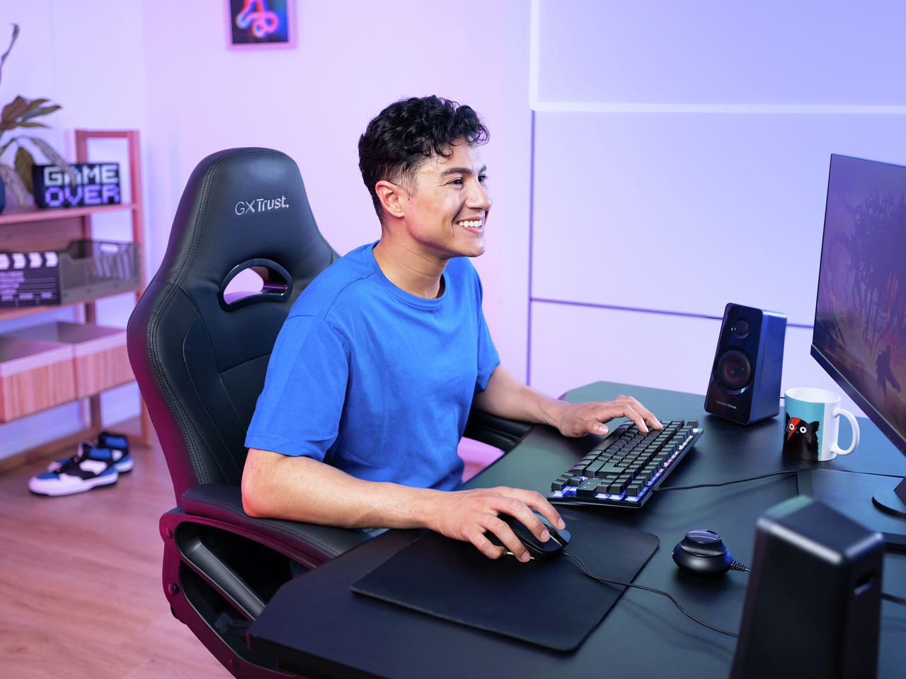 Trust Gaming GXT 38 2.1 Gaming Lautsprechersystem mit Subwoofer, schwarz/rot Trust Gaming GXT 38 2.1 Gaming Lautsprechersystem mit Subwoofer, schwarz/rot – Bild 6