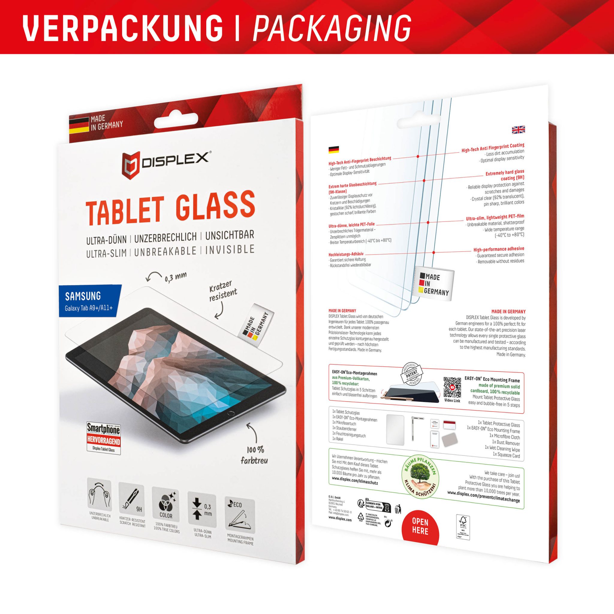 DISPLEX Panzerglas Samsung Galaxy Tab A9+/A11+ DISPLEX Panzerglas Samsung Galaxy Tab A9+/A11+ – Bild 8