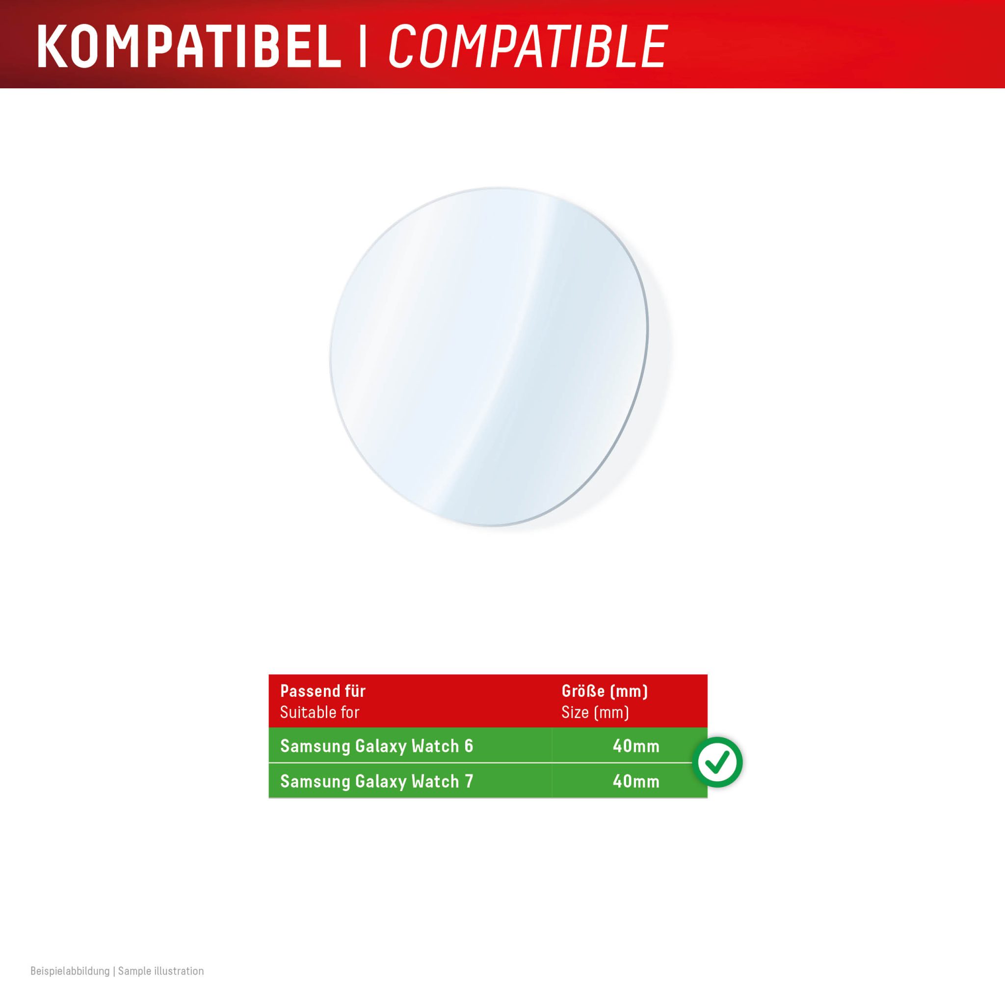 DISPLEX Glass Galaxy Watch 6/7, 40mm DISPLEX Glass Galaxy Watch 6/7, 40mm – Bild 3