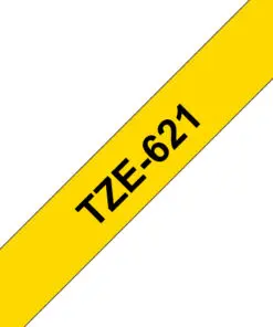 Brother Schriftband TZe-621 (lam.) Schw. auf Gelb BxL 9mm x 8m