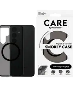 Alternative view of CARE Case Smokey/Black MagSafe Samsung S24