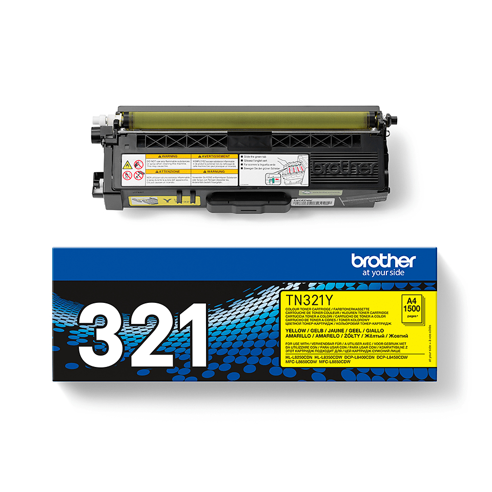 Brother Toner TN-321Y Gelb (ca. 1500 Seiten) Brother Toner TN-321Y Gelb (ca. 1500 Seiten) – Bild 3