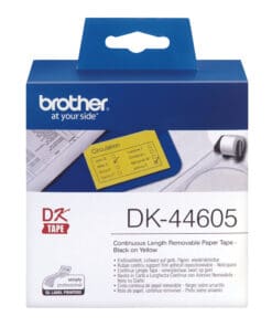 Alternative view of Endlos-Etiketten DK-44605 wiederablösbar gelb, 62mm x 30,48m