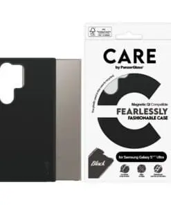 Alternative view of CARE Fashionable Case Black w. QI Compatible Galaxy S25 Ultra