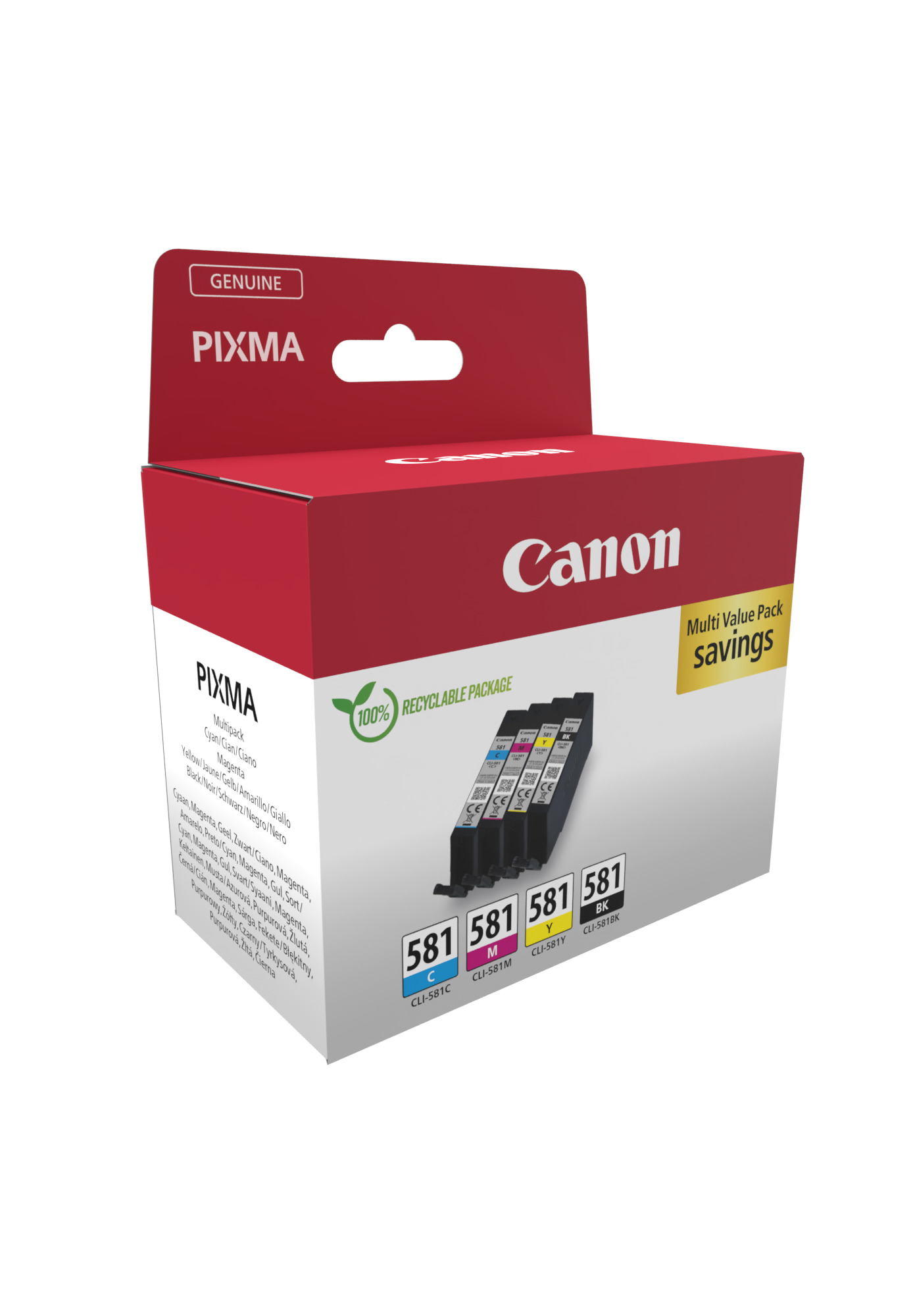 Canon Tintenpatronen Multipack CLI-581 (4 Farben) Canon Tintenpatronen Multipack CLI-581 (4 Farben)
