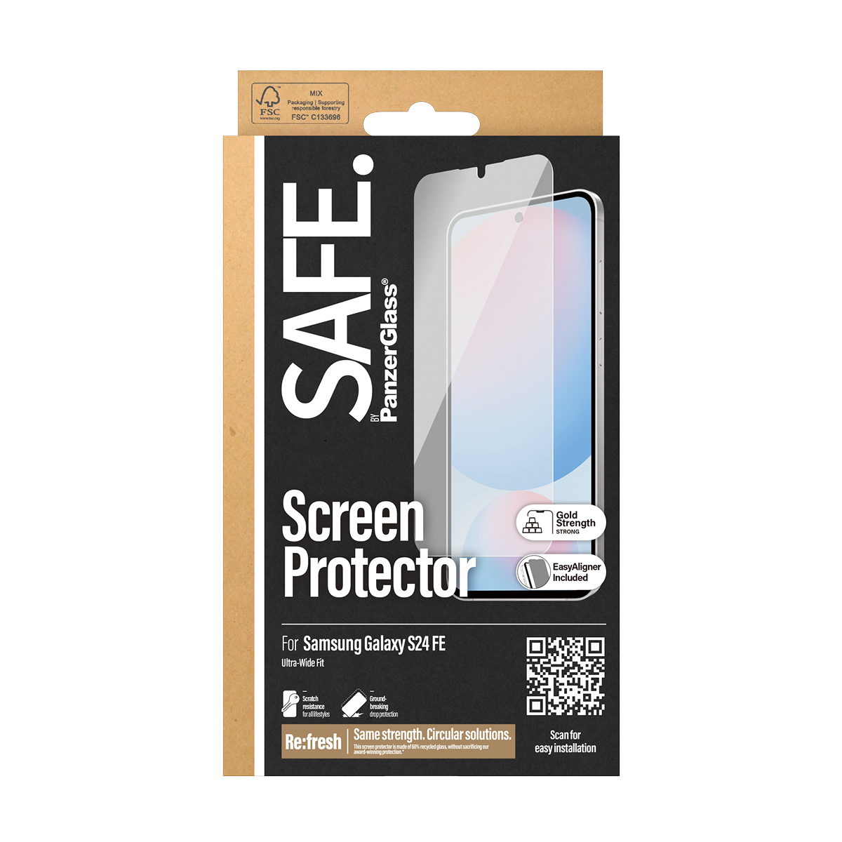 SAFE Screen Protector Samsung Galaxy S24 FE Ultra-Wide Fit SAFE Screen Protector Samsung Galaxy S24 FE Ultra-Wide Fit – Bild 3