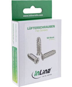 Alternative view of InLine® Lüfterschraube, 5x16mm, vernickelt, 50er Pack