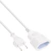 InLine® Euro-Verlängerung, Eurostecker an Eurokupplung, weiß, 1,5m