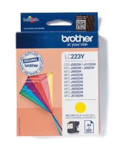 Brother Tintenpatrone LC-223Y Gelb (ca. 550 Seiten)