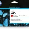 HP 745 DesignJet Druckerpatrone Chromatisches Rot, 130 ml Ideal für grafische und technische Einsatzbereiche.<br>Eignet sich ganz einfach für eine Vielzahl eindrucksvoller grafischer und technischer Anwendungsbereiche – mit der zuverlässigen, reibungslosen Leistung der vom Benutzer auswechselbaren HP 744 DesignJet Druckköpfe.