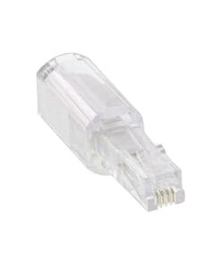 InLine® Twist-Stop, Entwirrer für Kabel von Telefonhörer, schmale kurze Bauform, transparent
