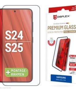 DISPLEX Panzerglas 10H vollflächig für Samsung Galaxy S24, Galaxy S25