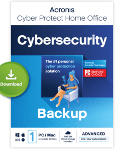 Acronis Cyber Protect Home Office 2023 - Advanced - 1 Computer + 500 GB Cloud Storage - 1 year