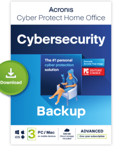 Acronis Cyber Protect Home Office 2023 - Advanced - 3 Computer + 500 GB Cloud Storage - 1 year